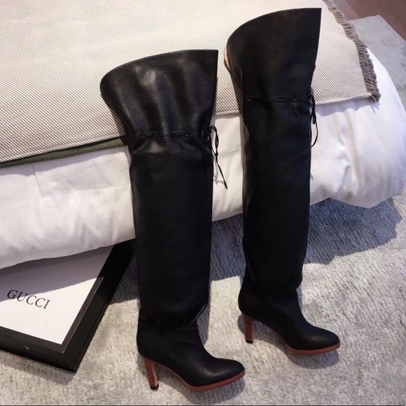 GUCCI OVER THE KNEE BOOT - Picture 1 of 6